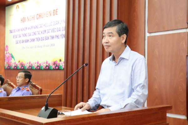 Hình ảnh cho bài viết Trao đổi kinh nghiệm nhằm nâng cao hiệu lực quản lý nhà nước về đất đai thông qua công tác kiểm sát việc giải quyết các vụ án hành chính trên địa bàn tỉnh Phú Yên